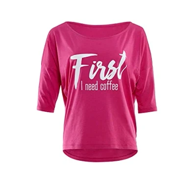 Afbeelding van Winshape 3/4 Ultra Light MCS001 Longsleeve, Dames, Maat: 3XL, Deep pink/glitter/white