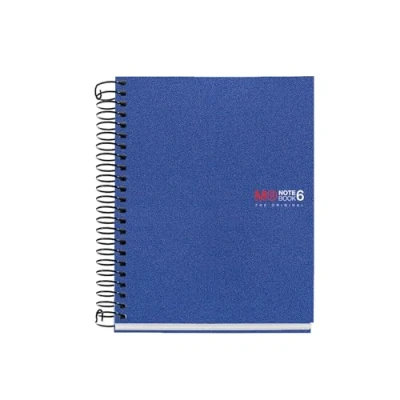 Afbeelding van Miquelrius Notitieboek The Original, A6, 6 gekleurde strepen, ondoorzichtige PP omslag, formaat 105 x 148 mm, zonder boren, 150 vellen 70 g/m², geruit, 5 blauw