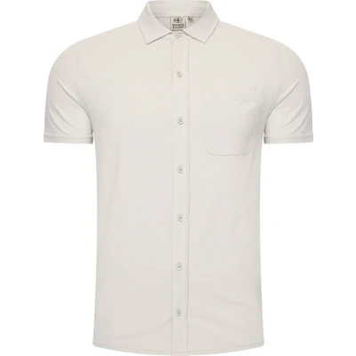 Afbeelding van Mario Russo Korte Mouwen Overhemd heren Polo shirt t M Steen Grijs