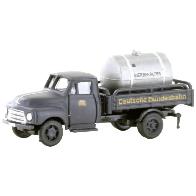 Afbeelding van Minis by Lemke LC3239 N Vrachtwagen Opel Blitz laadbak/tank biervat van de DB