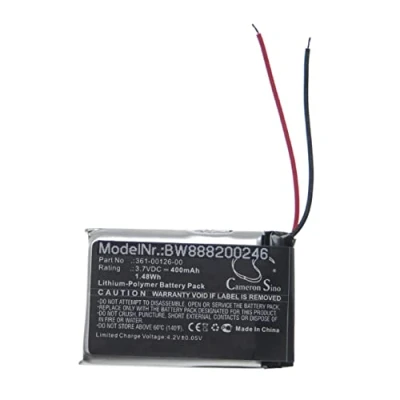 Afbeelding van vhbw Batterij vervanging voor Garmin 361 00126 00 Smartwatch Watch Fitness Armband (400mAh, 3.7V, Li Polymeer)