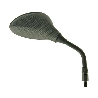Afbeelding van E57D Spiegel, achteruitkijk, expositie, Carbon look, rechts M2 M8/125 compatibel met UNIVERSAL TIPO TUNING Ovalado 130x68 mm. Fiber.