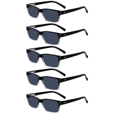 Afbeelding van Eyekepper Mannen Vintage lezen Brillen 5 Stuks Bril om onder de zon te Heren Dames Grijze Lens +2.75