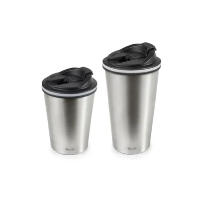 Afbeelding van IBILI Thermobeker, Satin, 280 ml, roestvrij staal, dubbele wand, herbruikbaar, koffiebeker