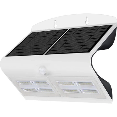 Afbeelding van V TAC VT 767 7 W Witte Solar Wandlamp IP65 7W 800 Lumen 4000K