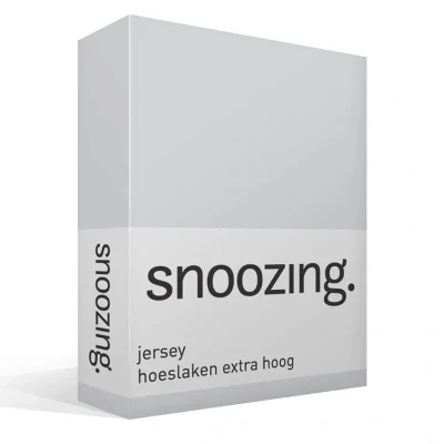Afbeelding van Snoozing Jersey Hoeslaken Extra Hoog 100% gebreide katoen 160x210/220 cm Grijs