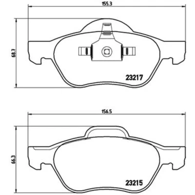 Afbeelding van Brembo Remblokset P 68 048