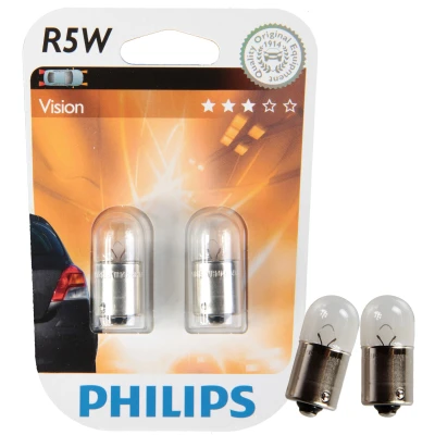 Afbeelding van Philips Gloeilampen R5W wit 12V 5W 2 stuks