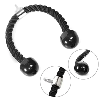 Afbeelding van CCLIFE Triceps Rope Tau Nylon 70/85/100cm Biceps Pull Fitness Cable Handle Double voor Workout op de Strength Tower