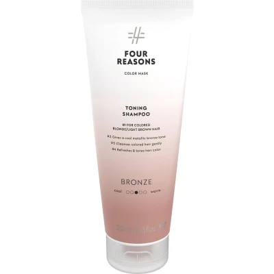 Afbeelding van Four Reasons Color Mask Toning Shampoo Bronze 250ml