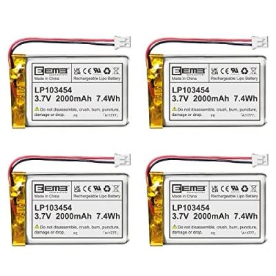 Afbeelding van EEMB lithium polymeerbatterij 3,7 V 2000mAh 103454 Lipo oplaadbare batterij met draad JST connector bevestig de polariteit van het apparaat en voor aankoop(4)