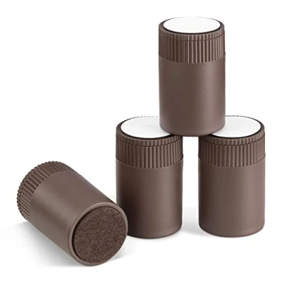 Afbeelding van Navaris meubelverhoger set van 4 4x ronde, verstelbare meubelpoten 9,5 tot 10,5 cm hoog Zelfklevend Maat L