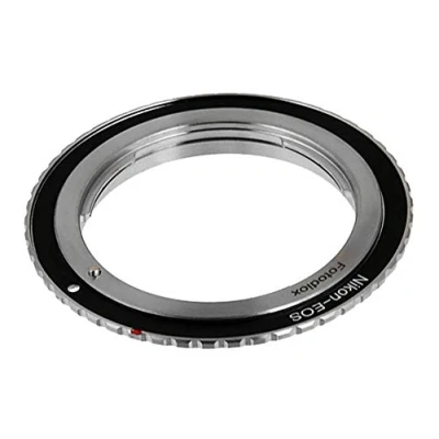 Afbeelding van Fotodiox FC10 lensadapter compatibel met Nikon F lenzen voor EOS EF en EFS Mount Camera&#039;s Inclusief Gen10 Focus Bevestigingschip