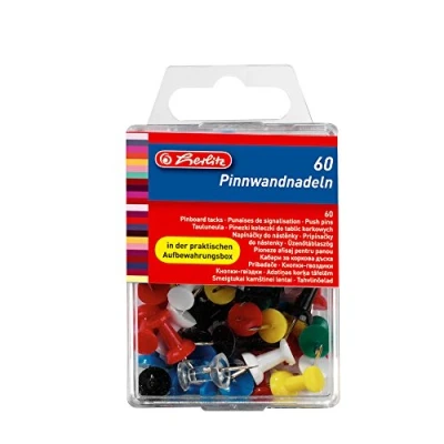 Afbeelding van Herlitz 8770406 Signalisatie pins 60 stuks in box