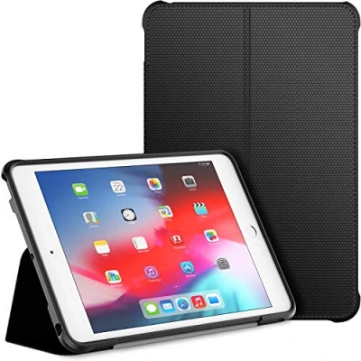Afbeelding van JETech Hoes voor iPad Mini 5 en 4 (2019/2015 model, 5e / 4e generatie), Dubbele Vouwstandaard met Schokbestendige TPU achterkant, Case Automatisch wekken/slapen, Geel