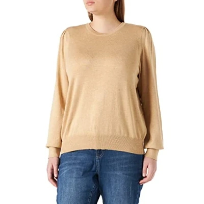 Afbeelding van Peppercorn Pctana Trui, Dames, Maat: 46, Warm sand melange
