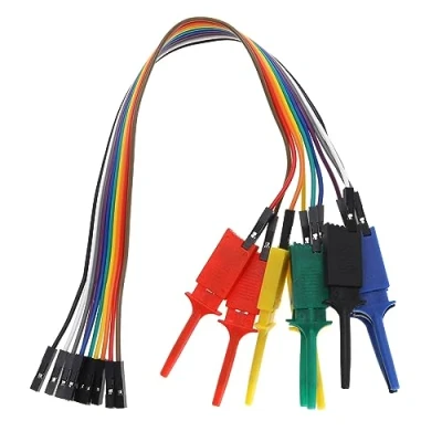 Afbeelding van Create idea 10 STKS Logic Analyzer Test Haak Clip Grabber Jumper Draden &amp; Interface Pins SOIC IC voor Precisie Circuit Testen/Voeding Testen