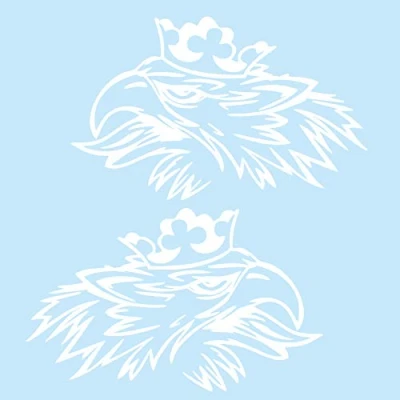 Afbeelding van Finest Folia Greil decoratiestickerset (links en rechts) stickers vrachtwagen folie ruiten punten ornamenten (K075 wit glans)