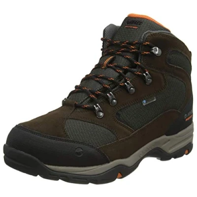 Afbeelding van HI TEC Storm WP WIDE FIT Outdoorschoenen, Heren, Maat: 44, Dark chocolate/dark taupe/burnt orange Leer en textiel