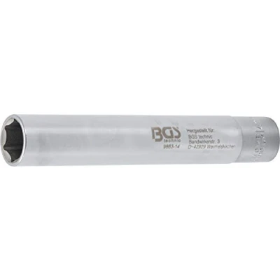 Afbeelding van BGS 9863 14 Dopsleutel zeskant, extra diep aandrijf binnenvierkant 10 mm (3/8&quot;)