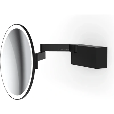 Afbeelding van Make up spiegel Decor Walther VISION R Wall Mounted Black Matt