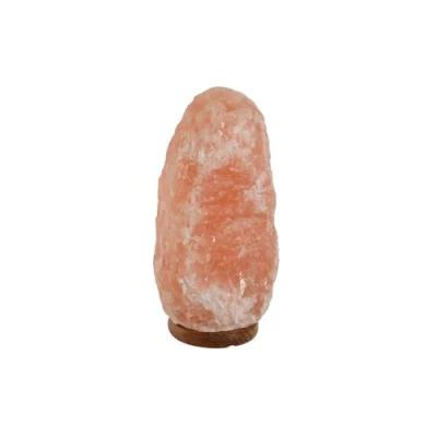 Afbeelding van Bureaulamp Home ESPRIT Roze Zout Mangohout 15 W 220 V 17 x 14 35 cm