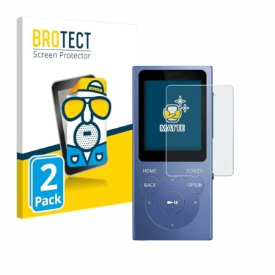 Afbeelding van BROTECT (2 Stuks) Antireflecterende Beschermfolie voor Sony Walkman NW E394 Anti Glare Screen Protector, Mat, Ontspiegelend