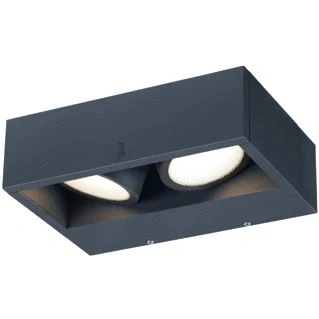 Afbeelding van Slv eskina frame wl double wandopbouwarmatuur antraciet 27w 2200 2400lm 3000 4000k cri80 95 1006314