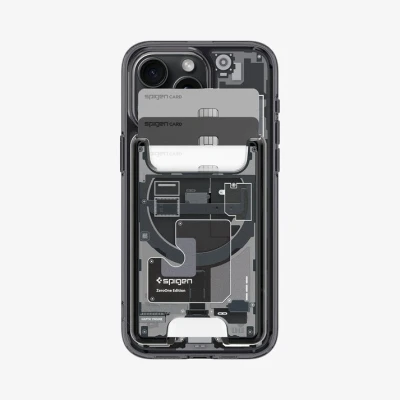 Afbeelding van Spigen Ultra Hybrid MagFit Magnetische Kaarthouder ontworpen voor MagSafe Compatibel met iPhone 15/14/13/12 modellen Wallet ZeroOne