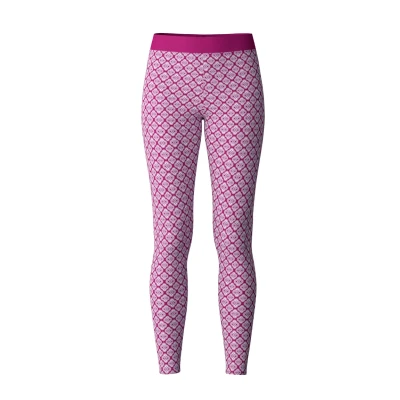 Afbeelding van CALIDA Elastische trendy leggings met zachte tailleband voor dames, hoge taille tailleband, Orchid Bloem, 44/46 NL