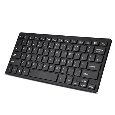 Afbeelding van Mini toetsenbord met snoer, ultradun full size USB draagbaar 78 toetsen multimedia Klein, brede compatibiliteit Geschikt voor pc, computer, Apple Mac, laptop, Windows (zwart)