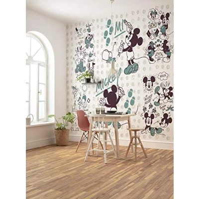 Afbeelding van Komar Vliesbehang Mickey and Friends 350x280 cm (breedte x hoogte) (set)