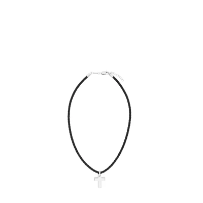 Afbeelding van s.Oliver Kreuz Ketting, Heren, Maat: 50, Schwarz