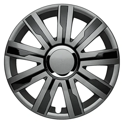 Afbeelding van Albrecht 16 inch zwart/grijs wieldoppen voor stalen velgen Sierwieldoppen Mirage an hoogwaardig kunststof met gelaagde coating Duurzame in originele verpakking Made the EU