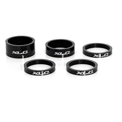 Afbeelding van XLC Stuurkopperuitbreiding A Head Spacer set AS C01 3x5/1x10/1x15 mm 1 1/8 inch, carbon, 10 x 8 cm