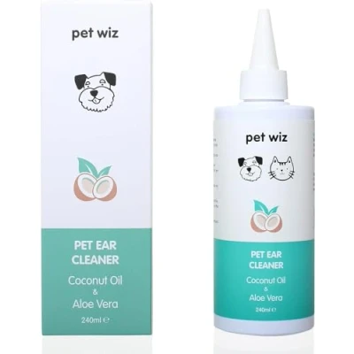 Afbeelding van Oorreiniger voor honden en katten Kokosolie Aloë Vera (240 ml ℮)