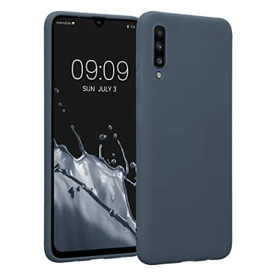 Afbeelding van kwmobile telefoonhoesje geschikt voor Samsung Galaxy A70 Hoesje smartphone Back cover in leisteen