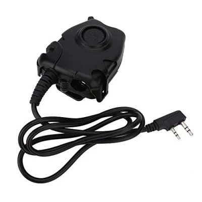 Afbeelding van K Head Walkie Talkie Oortelefoon PTT Adapter Hoofd Kabel Past Voor H 777, R888s Plus, RT 5R, 5RV, RT1, RT2, RT5 Kenwood KPG/HK/TK BAOFENG POFUNG HYT PUXING QUSHENG etc