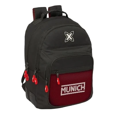 Afbeelding van Schoolrugzak Munich Vulcan Zwart 32 x 42 15 cm
