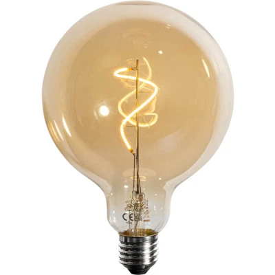 Afbeelding van LUEDD E27 dimbare LED spiraal filament goud G125 4W 270 lm 2700K
