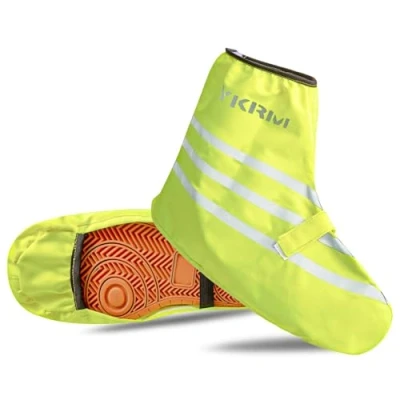 Afbeelding van Nogsay Waterdichte overschoenen voor fiets, uniseks, waterdicht, regenschoenen, fietsoverschoenen, regenbescherming, beenkappen fietsers met reflectoren, regen