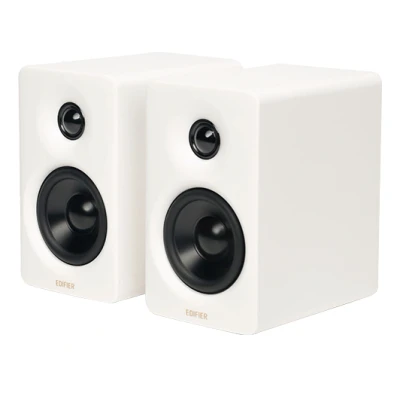Afbeelding van Edifier M60 Multimedia Speaker, Bluetooth 5.3, 66W RMS, Hi Res Audio &amp; Wireless Audio, LDAC, 3&quot; Mid Bass 1&quot; Tweeter, USB C Aux ingangen, Compacte desktop luidspreker Wit