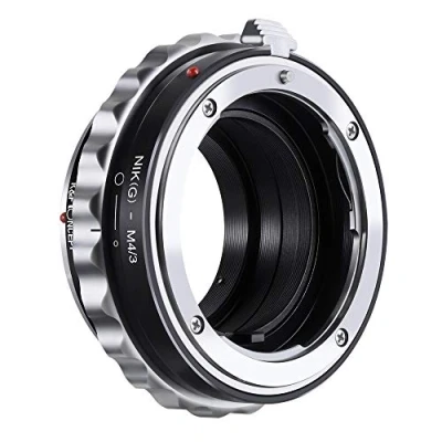 Afbeelding van K&amp;F Concept Nikon AI(G) M4/3 lensadapter met diafragma voor G AF S F lens naar MFT LUMIX DMC GH1 GH2 GH3 GX7 G1 GF1 GX1
