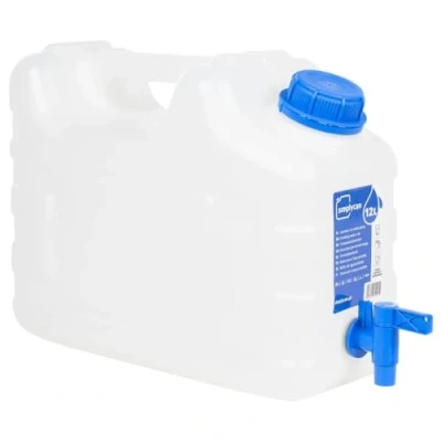 Afbeelding van vidaXL watertank met kraan 12 L kunststof transparant, waterreservoir, waterhouder, opslag, watercontainer,