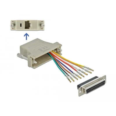 Afbeelding van Delock Adapter Sub D 25 Pin Vrouwelijk naar RJ45 Montagese
