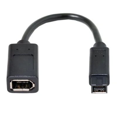 Afbeelding van IEEE 1394 6Pin Vrouwelijk aan 1394b 9Pin Mannelijke Firewire 400 tot 800 Kabel 20cm