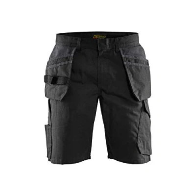 Afbeelding van Blaklader Service short met spijkerzakken 1494 1330 Zwart/Donkergrijs C52