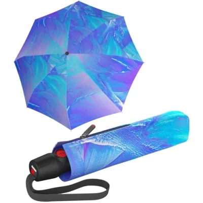 Afbeelding van Knirps T.200 Duomatic Pocket Umbrella stabiel en stormbestendig shanghai, Art Ice, 97 cm, Automatische zakparaplu