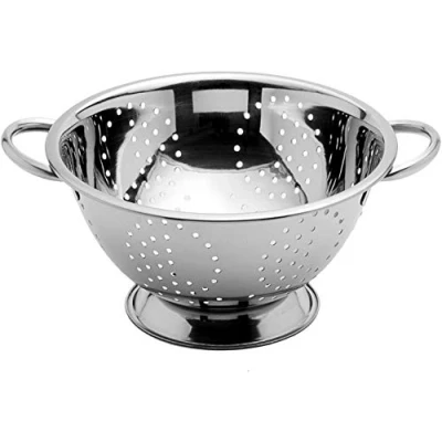 Afbeelding van Menax Keuken Afdruiprek met Voet Roestvrij Staal Diameter 24 cm