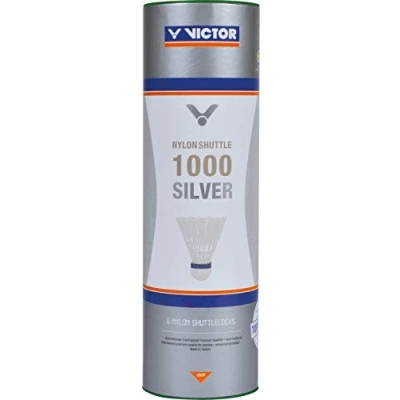 Afbeelding van VICTOR Nylon shuttle 1000 doos met 6 stuks, geel/rood